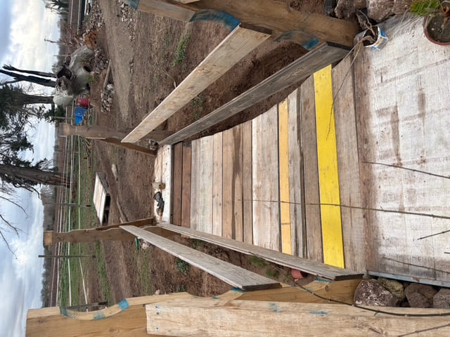 Obstacle du pont en bois sur le nouveau parcours de Mountain Trail au Ranch Pegase dans l'Hérault.