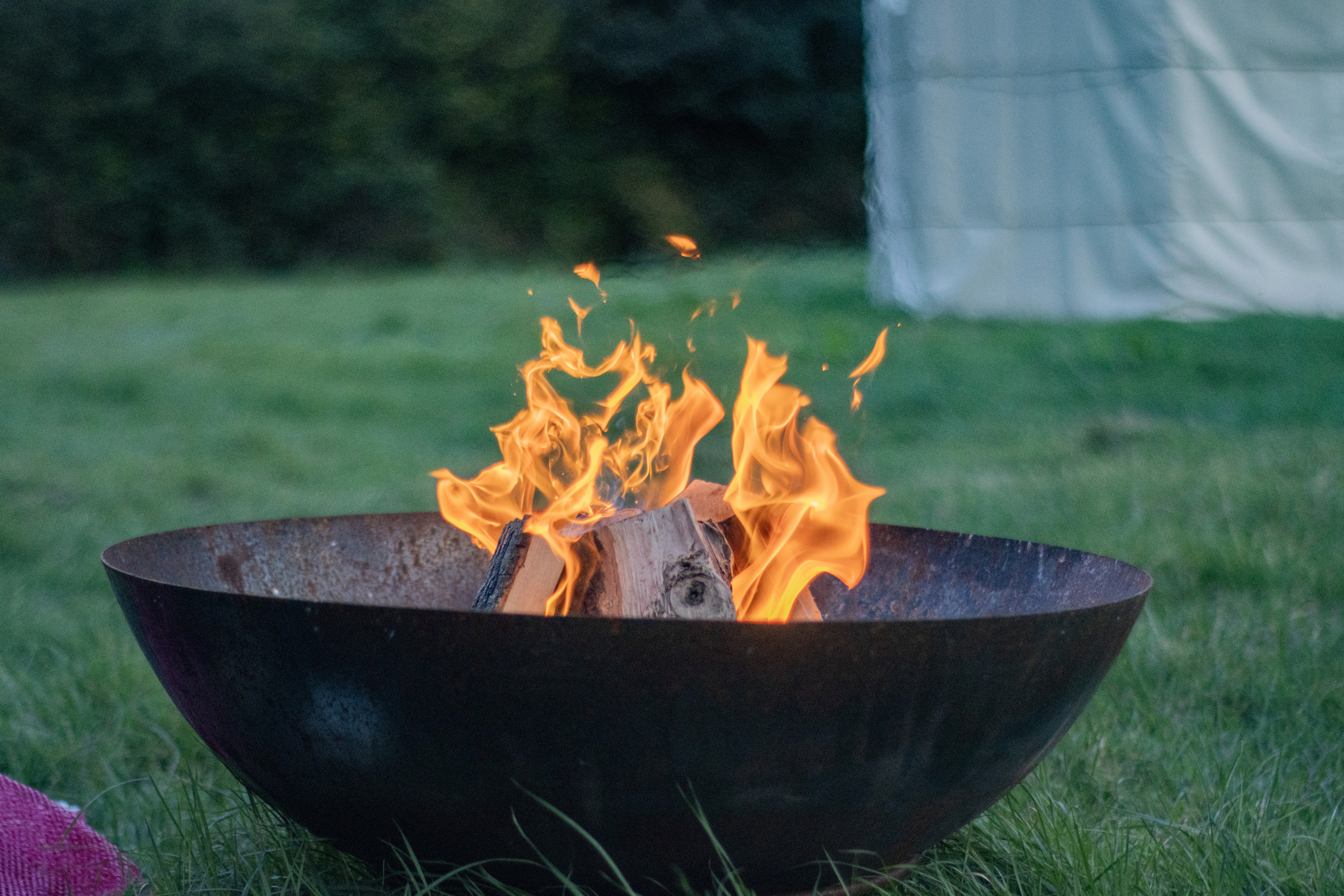 Campfire  at Deer Park Campsite, Sussex