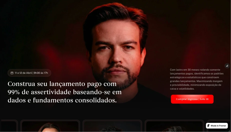 Workshop Lançamento Pago