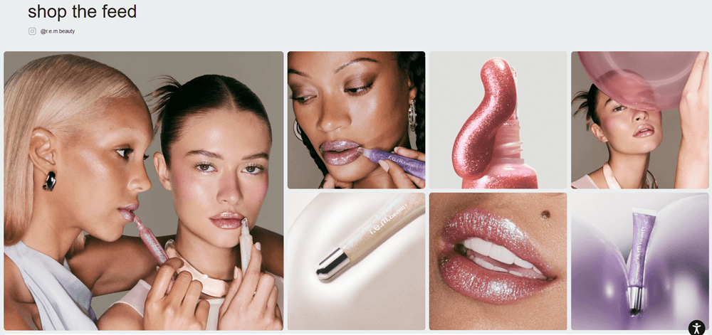 rem beauty instagram wall
