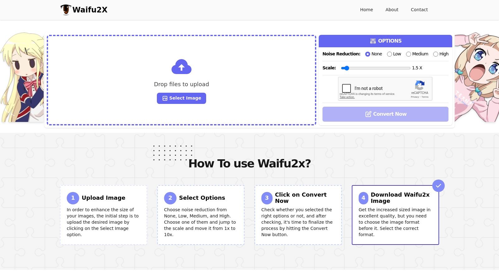 Waifu2x (Web implementations)