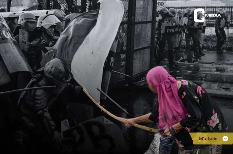 Ketika Mama Sudah Berdiri di Garis Depan Bersama Demonstran Indonesia Tidak Baik-baik Saja 