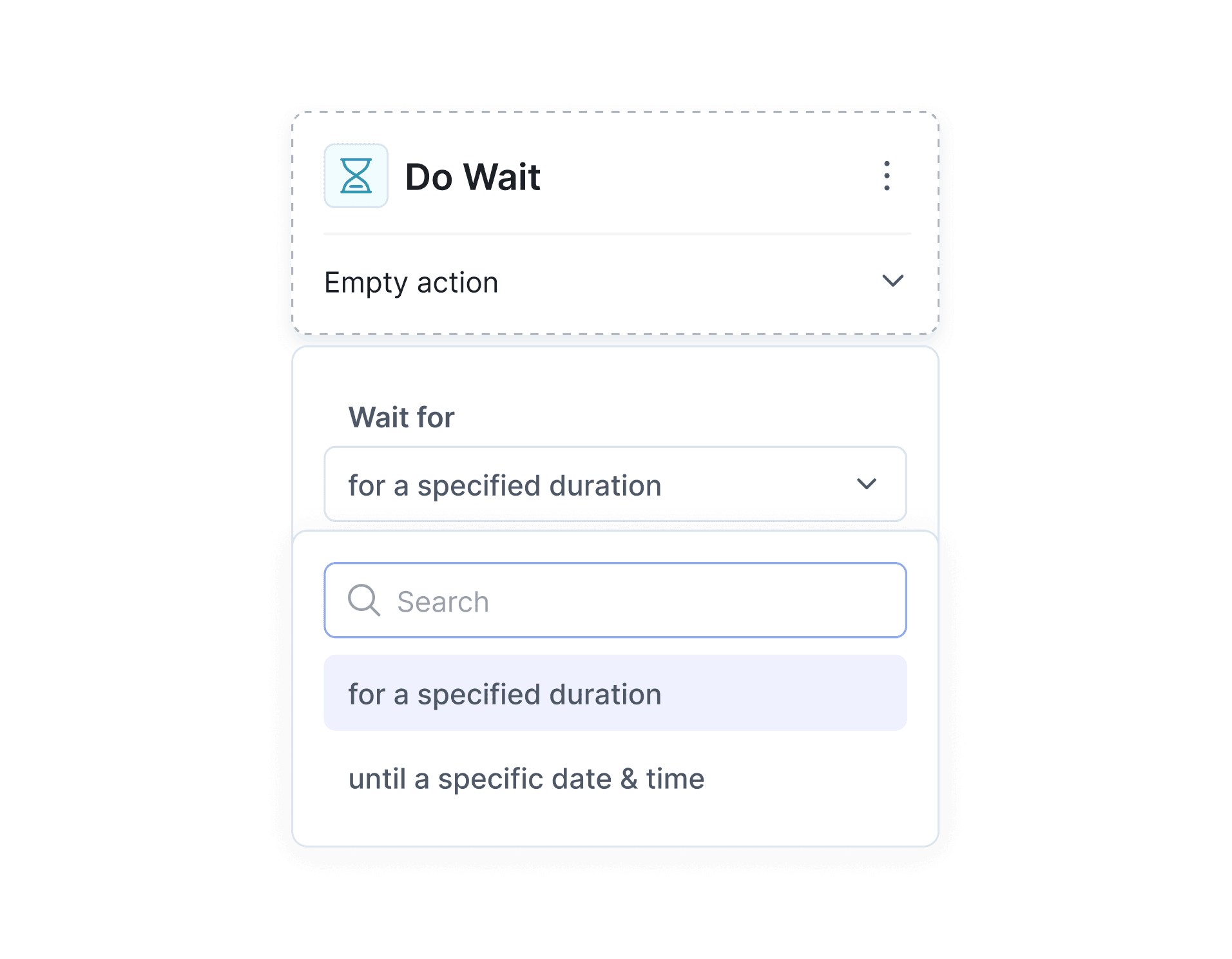 "Do Wait" button on the "Do It Now" screen, signaling users to hold while the system processes their request.