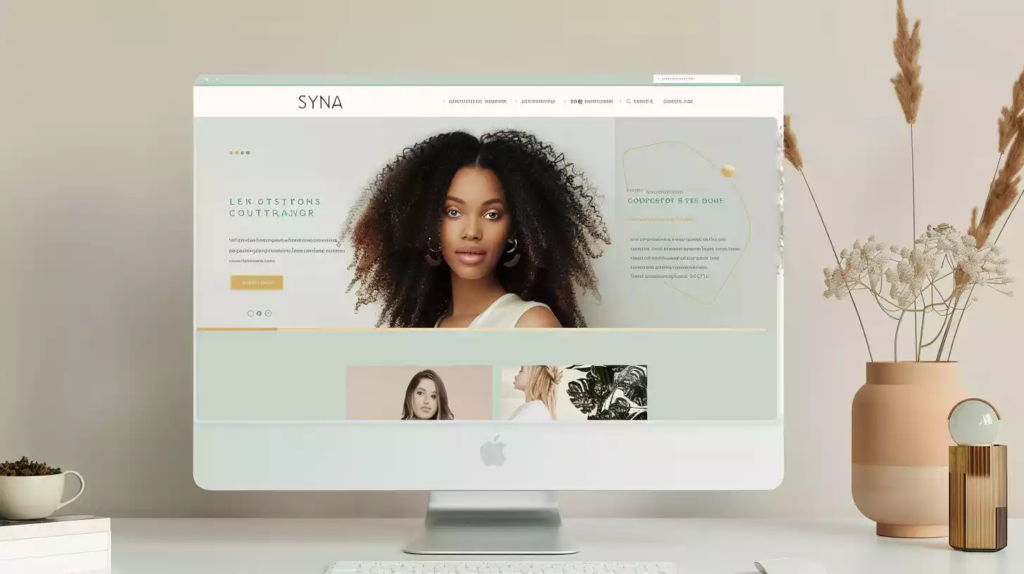 website design mockup