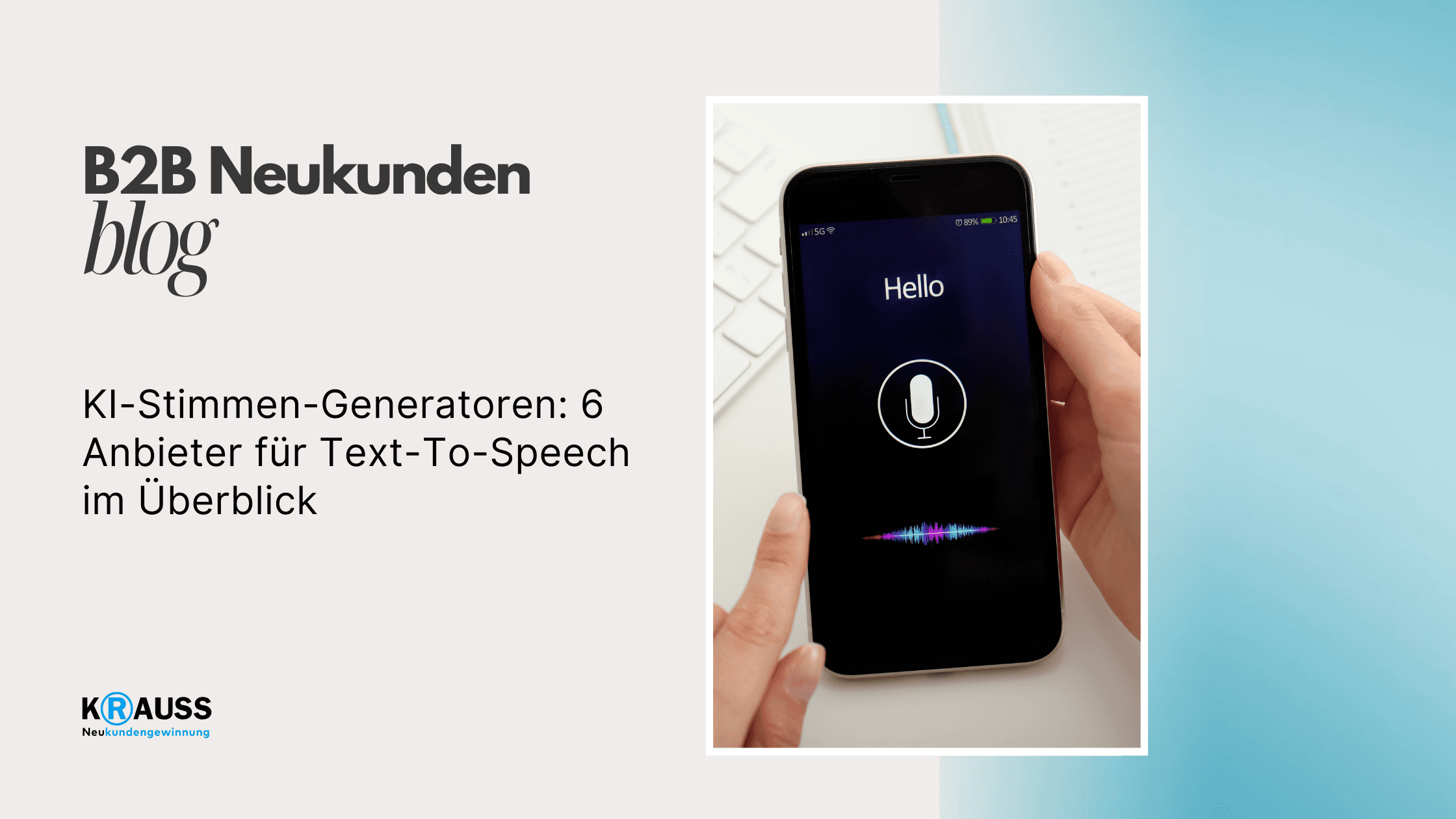 KI-Stimmen-Generatoren: 6 Anbieter für Text-To-Speech im Überblick