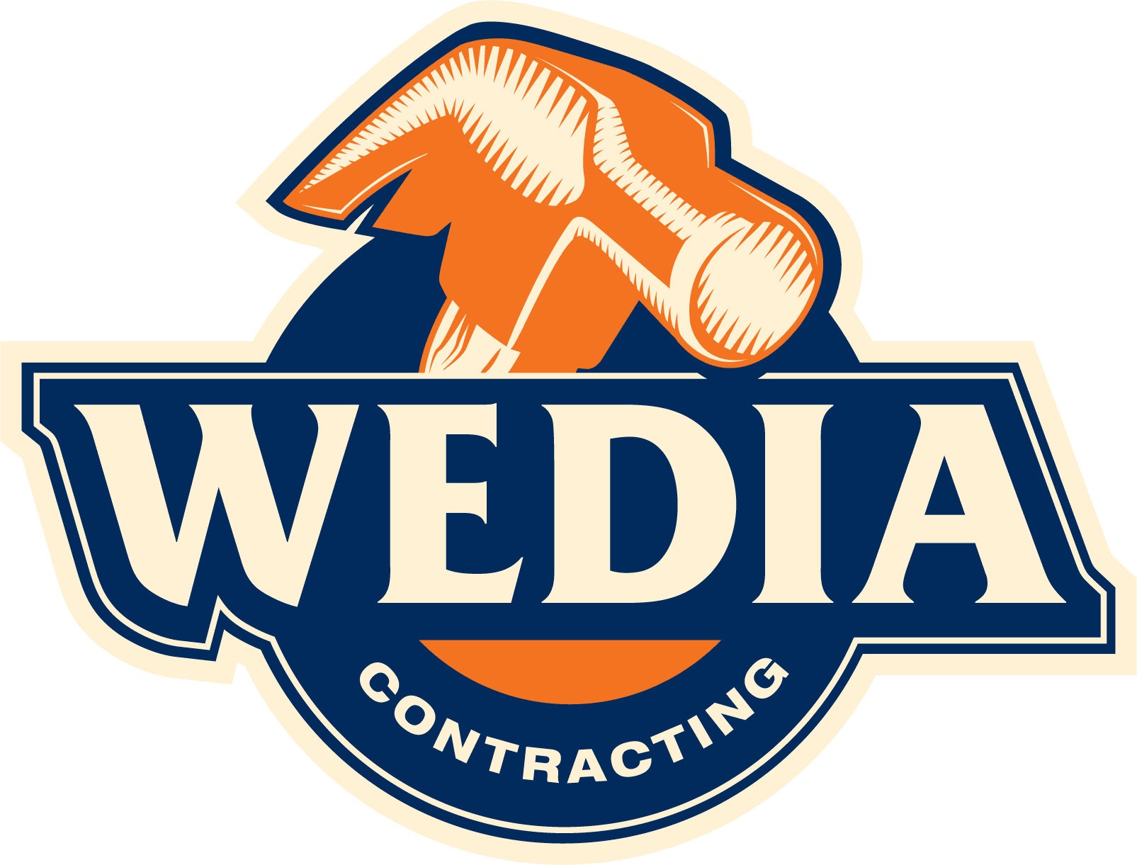 The Wedia Contracting emblem logoo