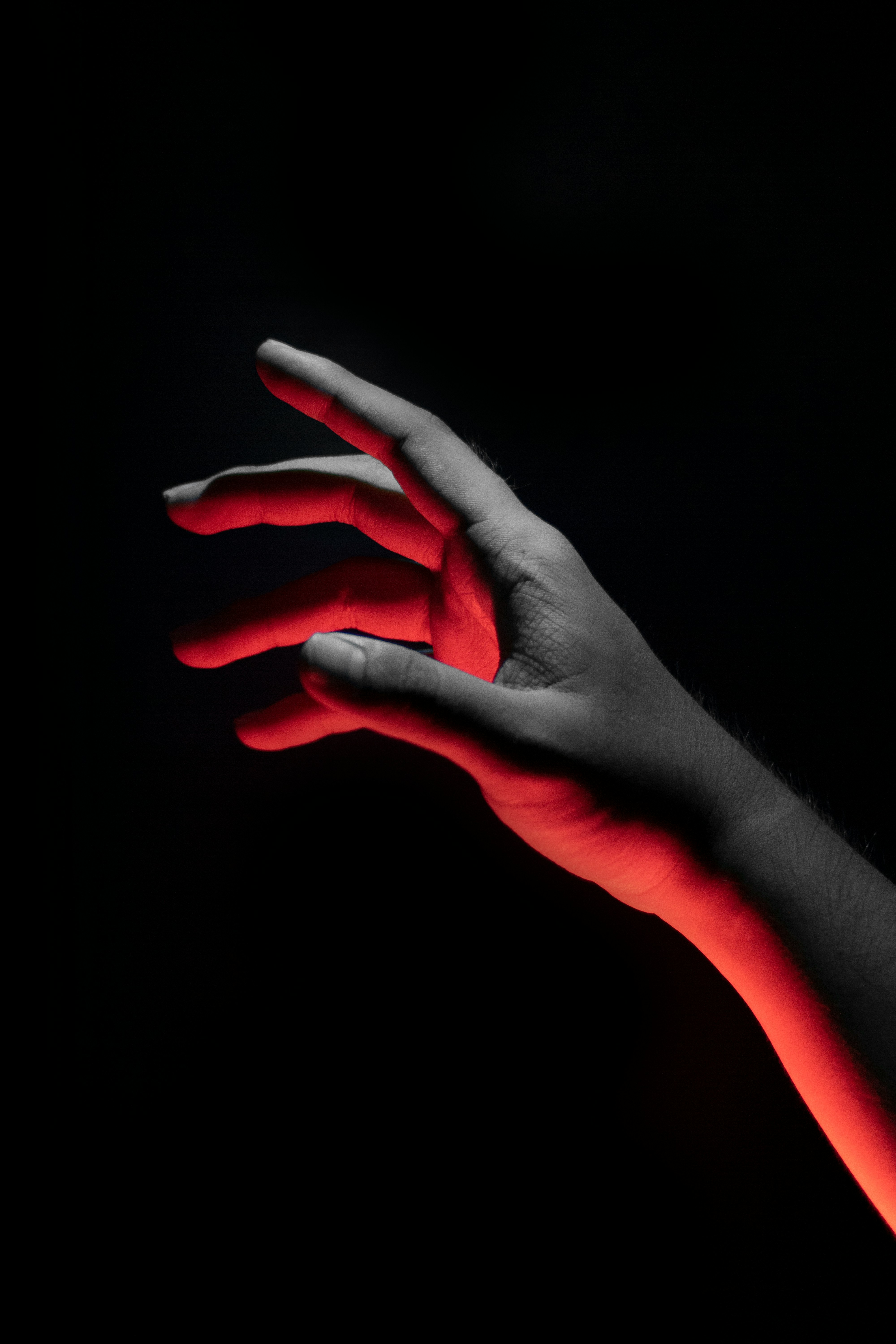 human hand reaching out