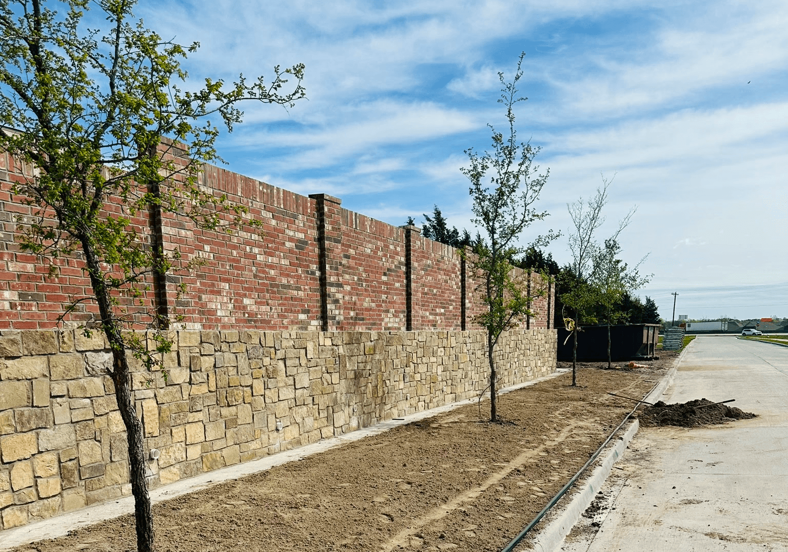 Commercial fencing installed for perimeter control