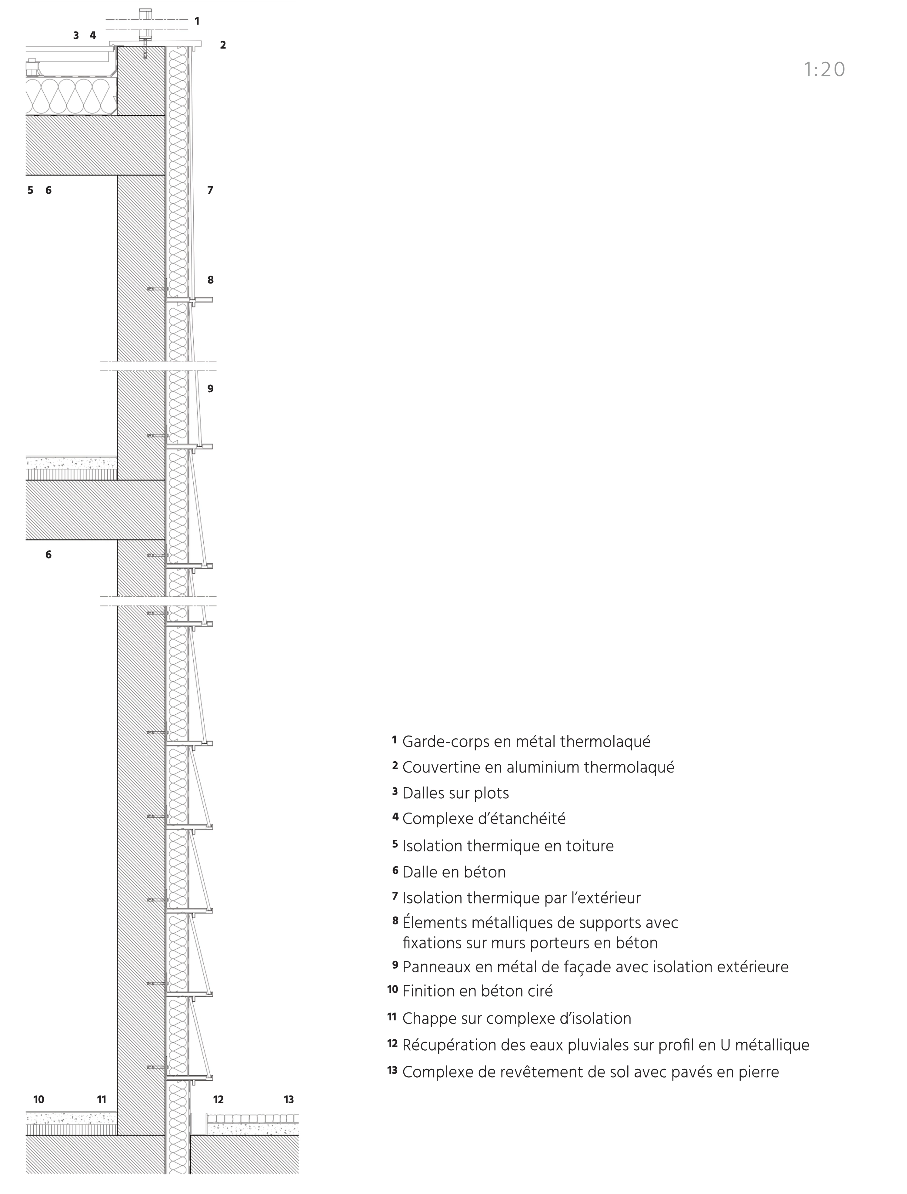 Bibliothéque projet Paris plan detail