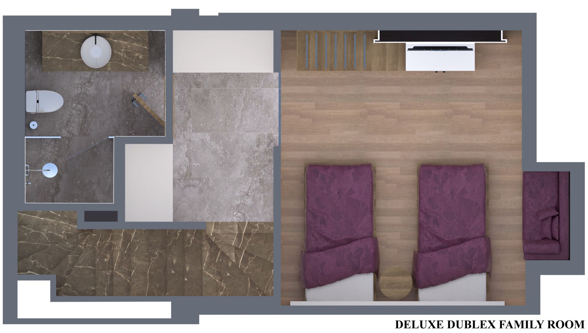 Deluxe Duplex Family Room