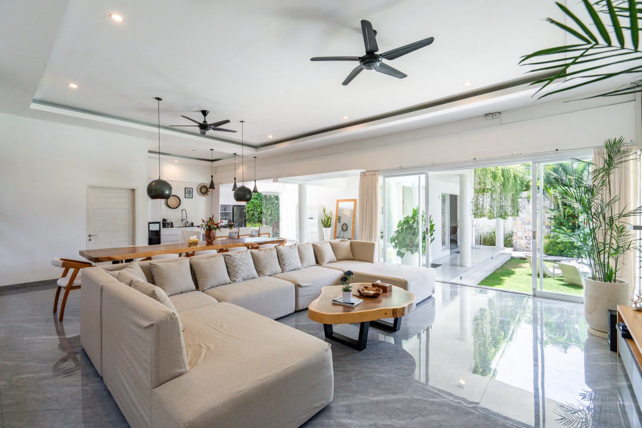 A completed 5-bedroom villa in Canggu