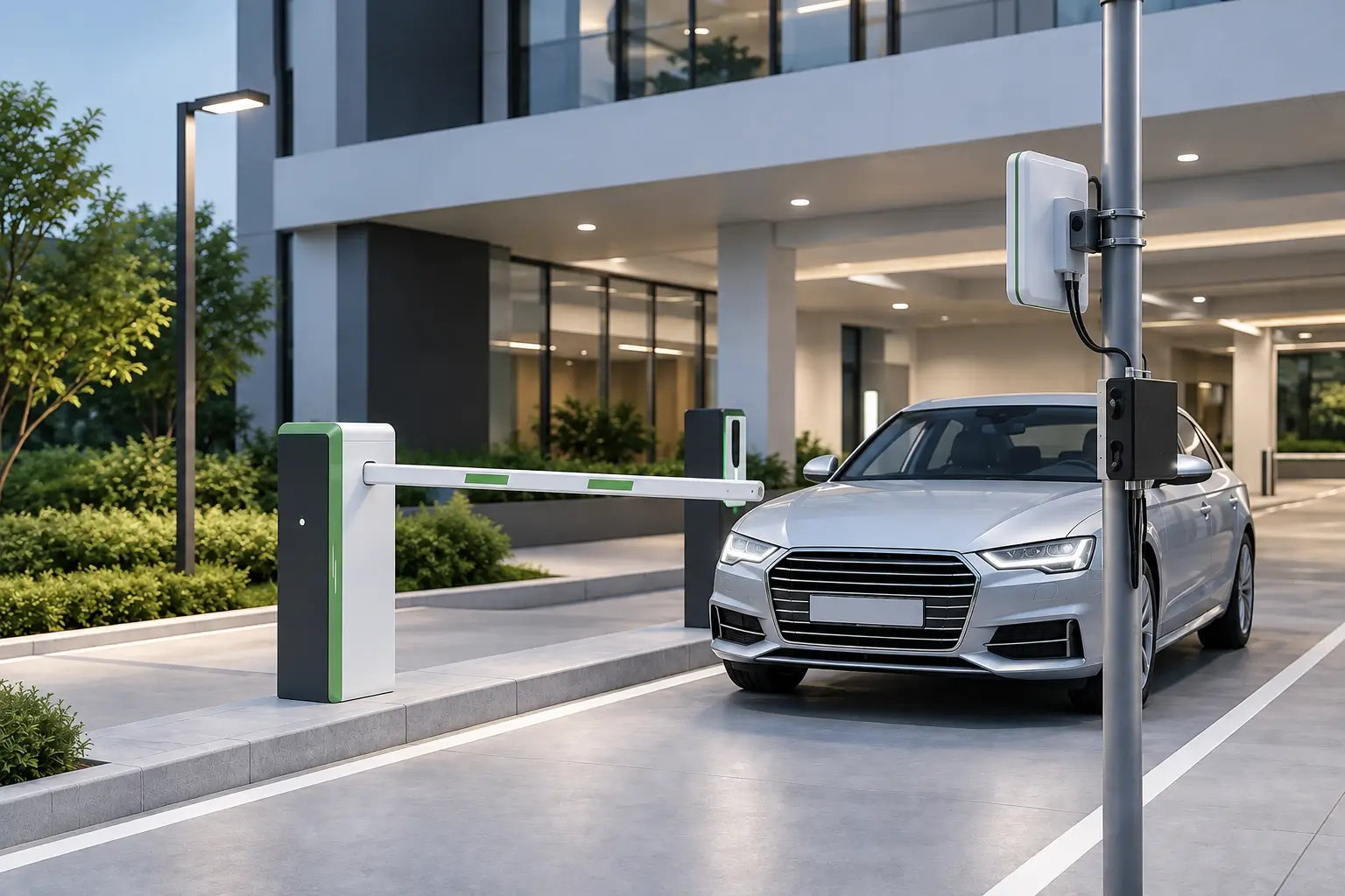 Can a Parking System Identify Cars Without Stopping Them?
