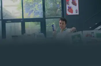 Man browsing real estate marketplace app