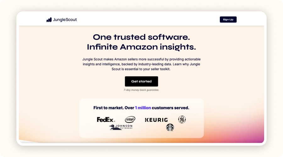 Jungle Scout homepage