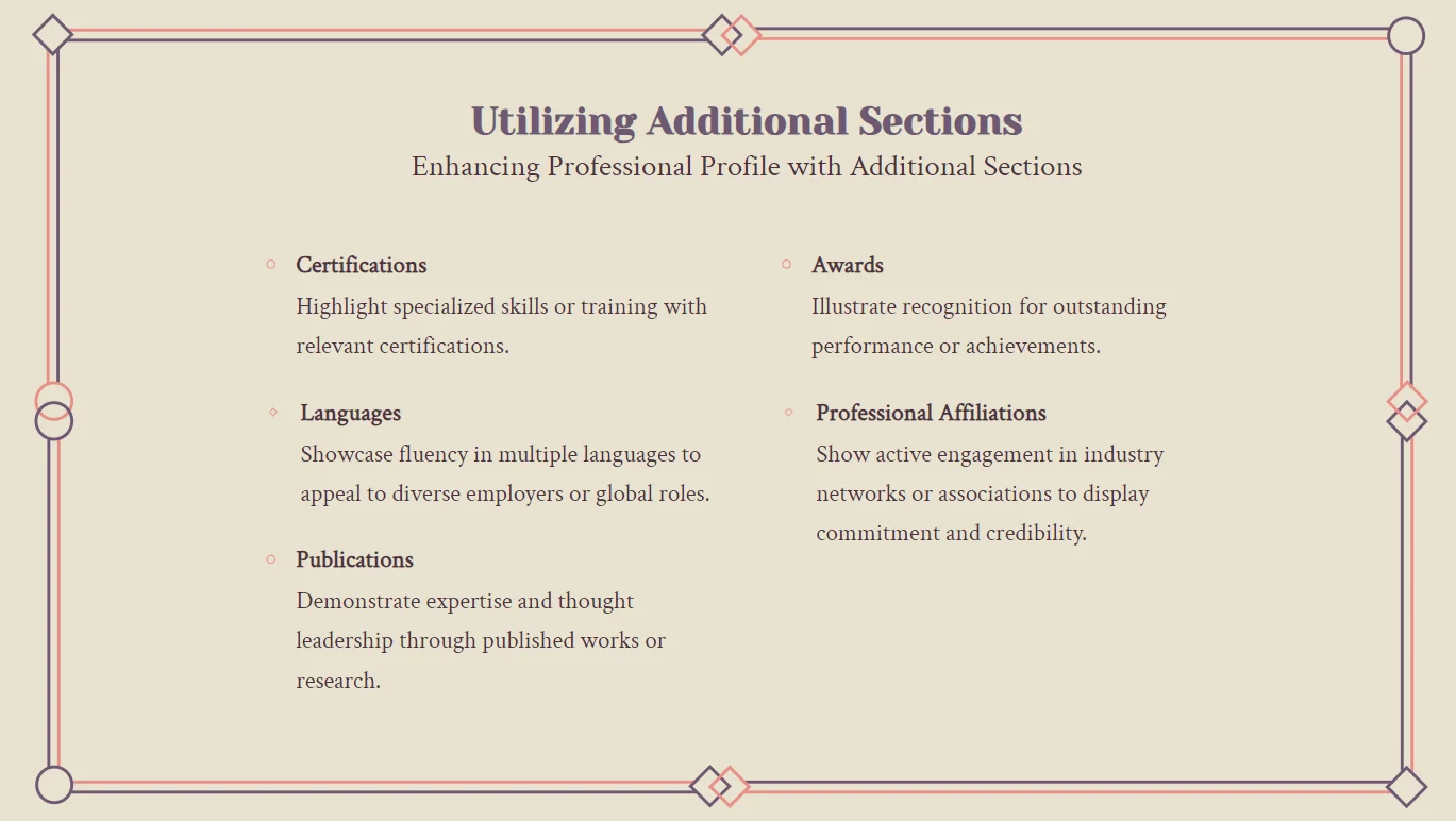 additional sections