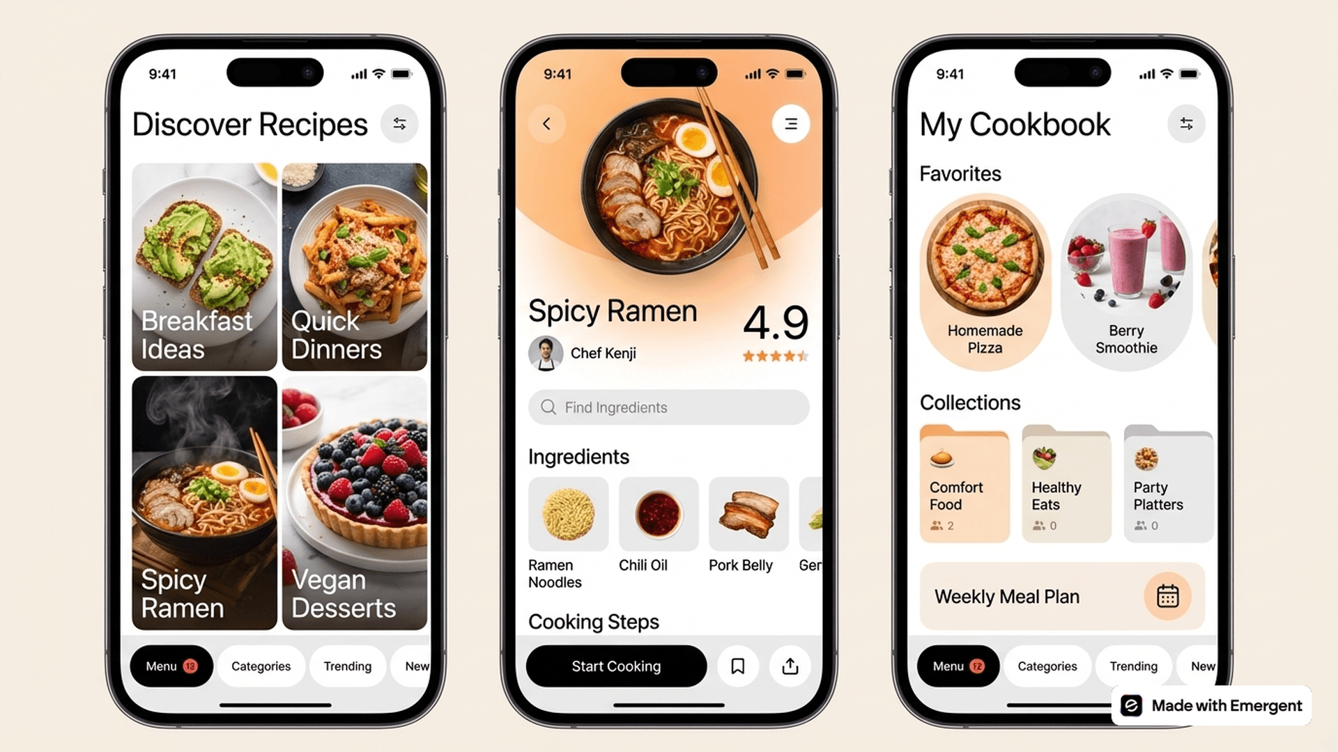 Receipe Book App Made with Emergent