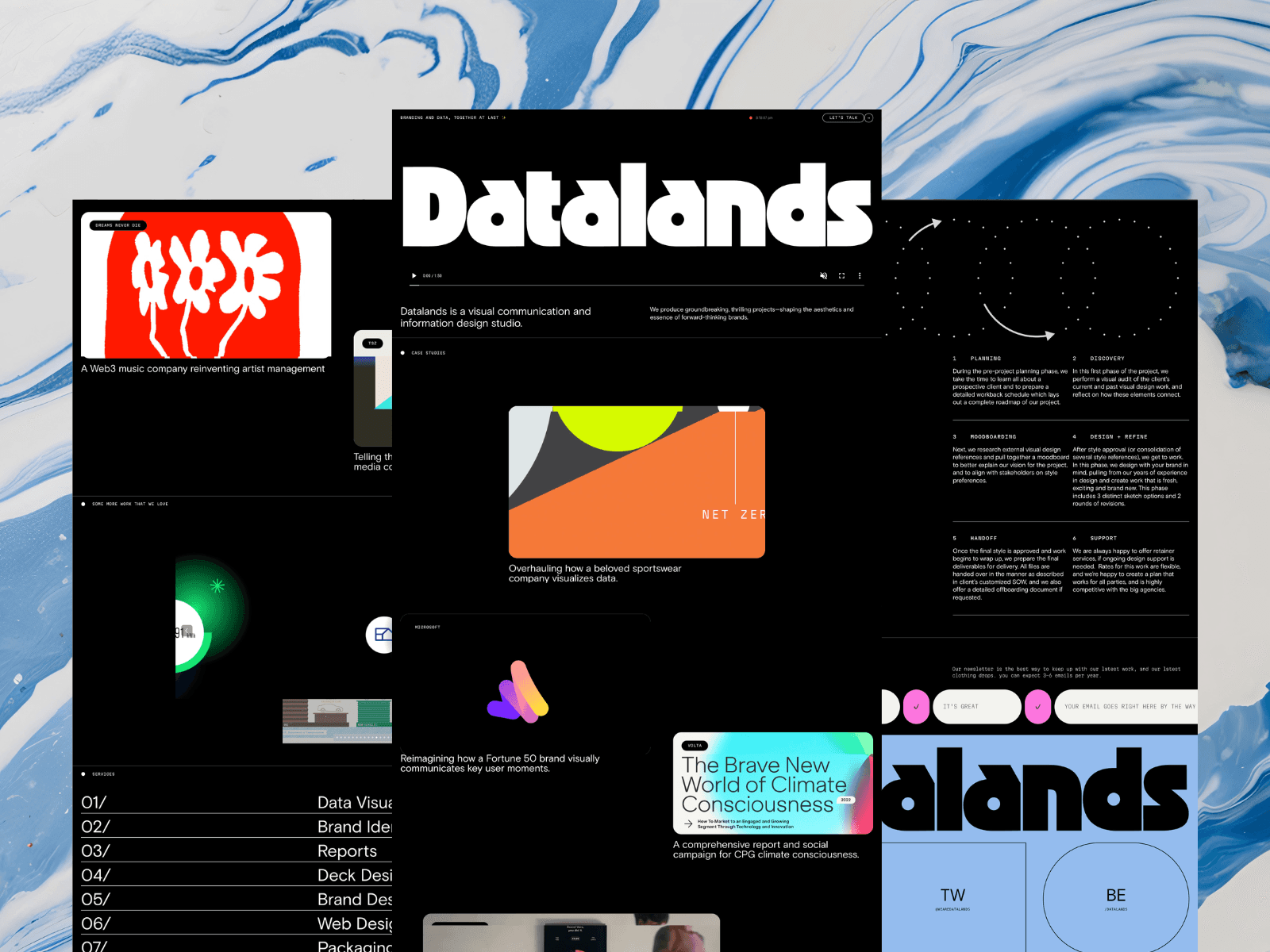 Datalands is a visual communication and information design studio.