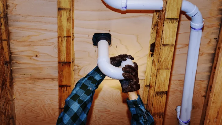 magic plan workflow for interior plumbing drain inspection