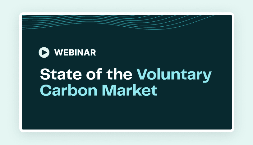 State of the Voluntary Carbon Market Webinar