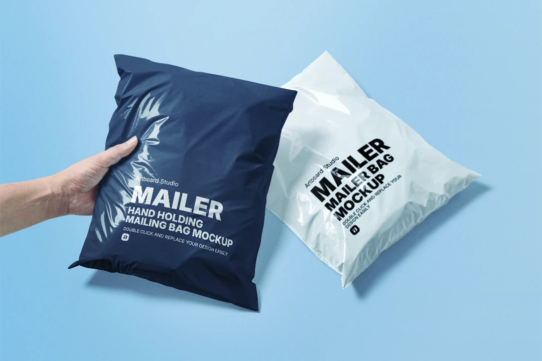 Plastic bag mockup