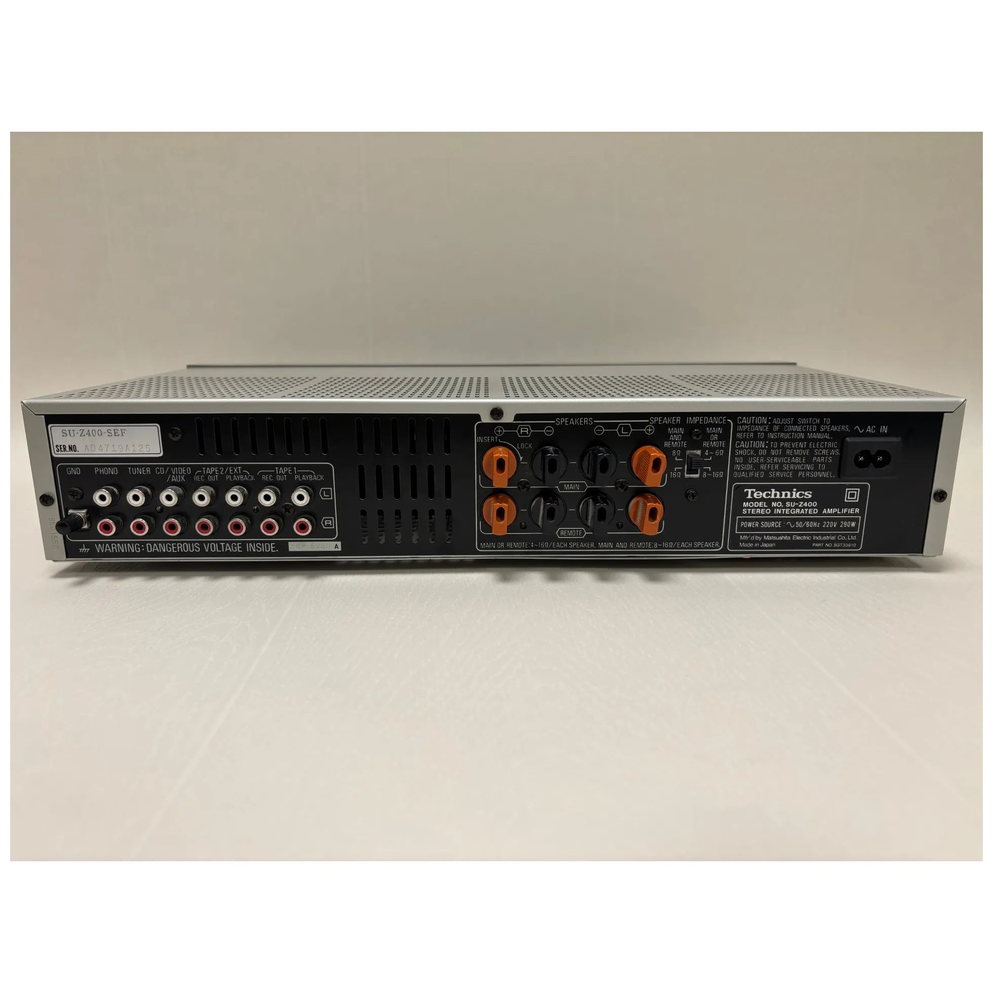 Technics SU-Z400 Amplifier - Vinyle & Hi-Fi Vintage