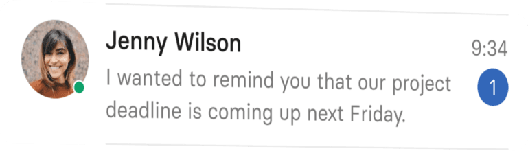 tchop™ chat notification feature keeps teams on track with timely reminders, ensuring important updates are never missed.