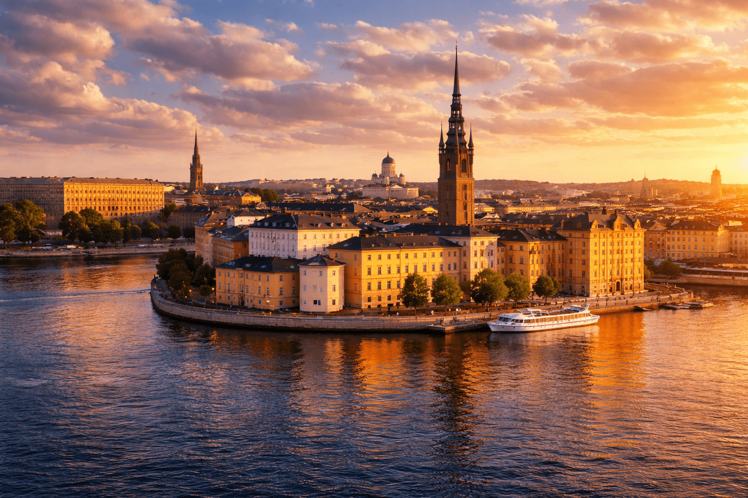 buildings near body of water landscape photography