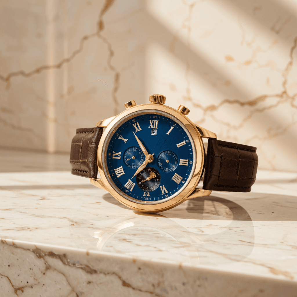 product photography of luxury watch