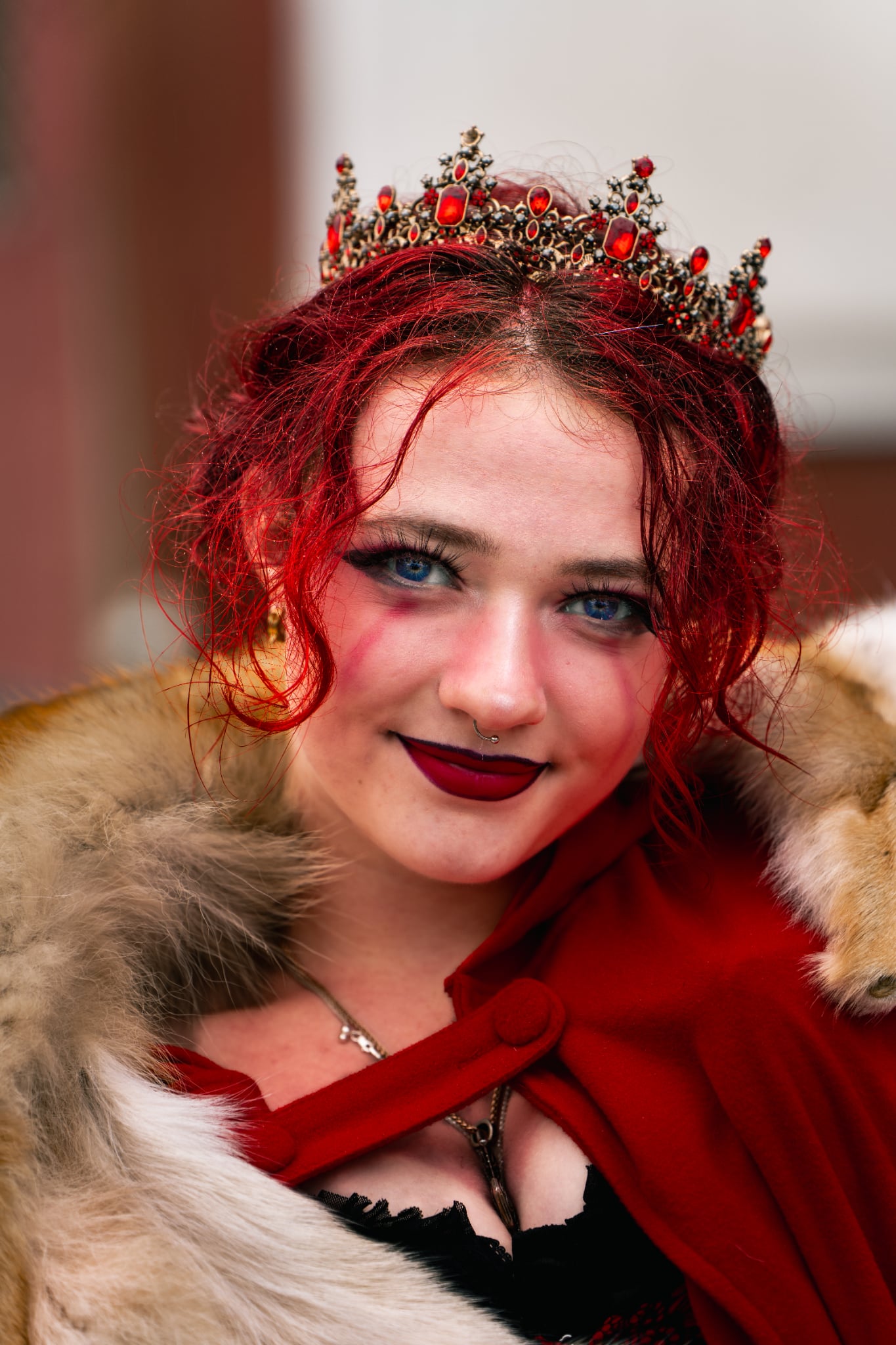 Guest dressed as a queen at WRF 