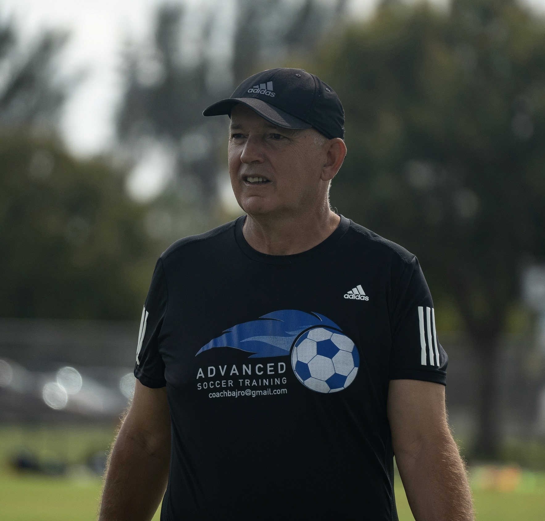 Coach explaining something to an athlete