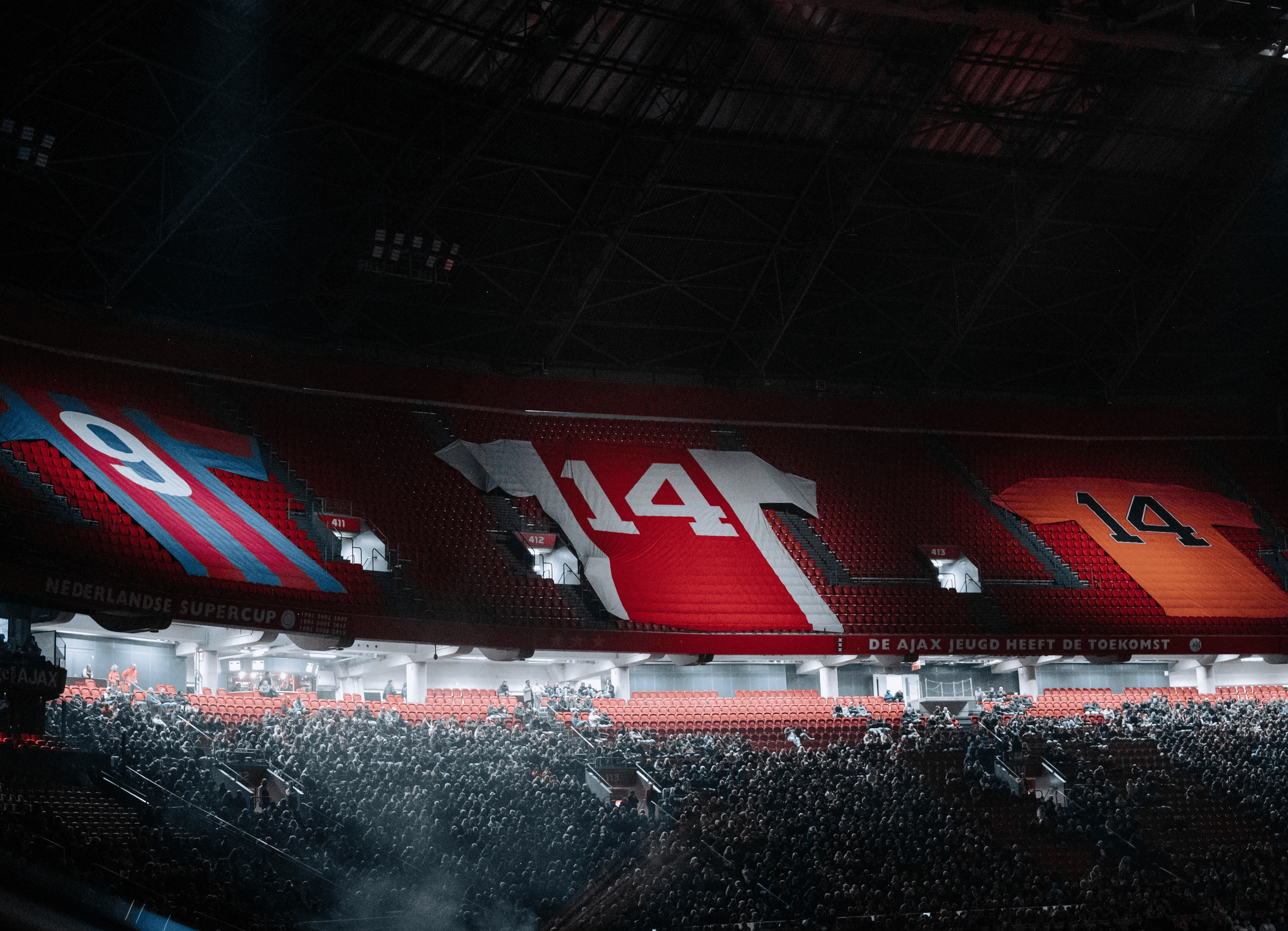 Johan Cruyff shirts at the Johan Cruyff ArenA stadium