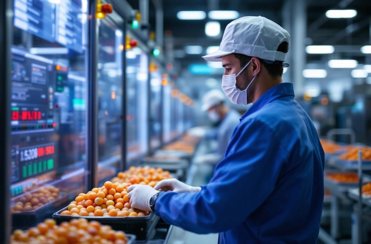Professional image illustrating Challenges in Multi-stage Food Processing