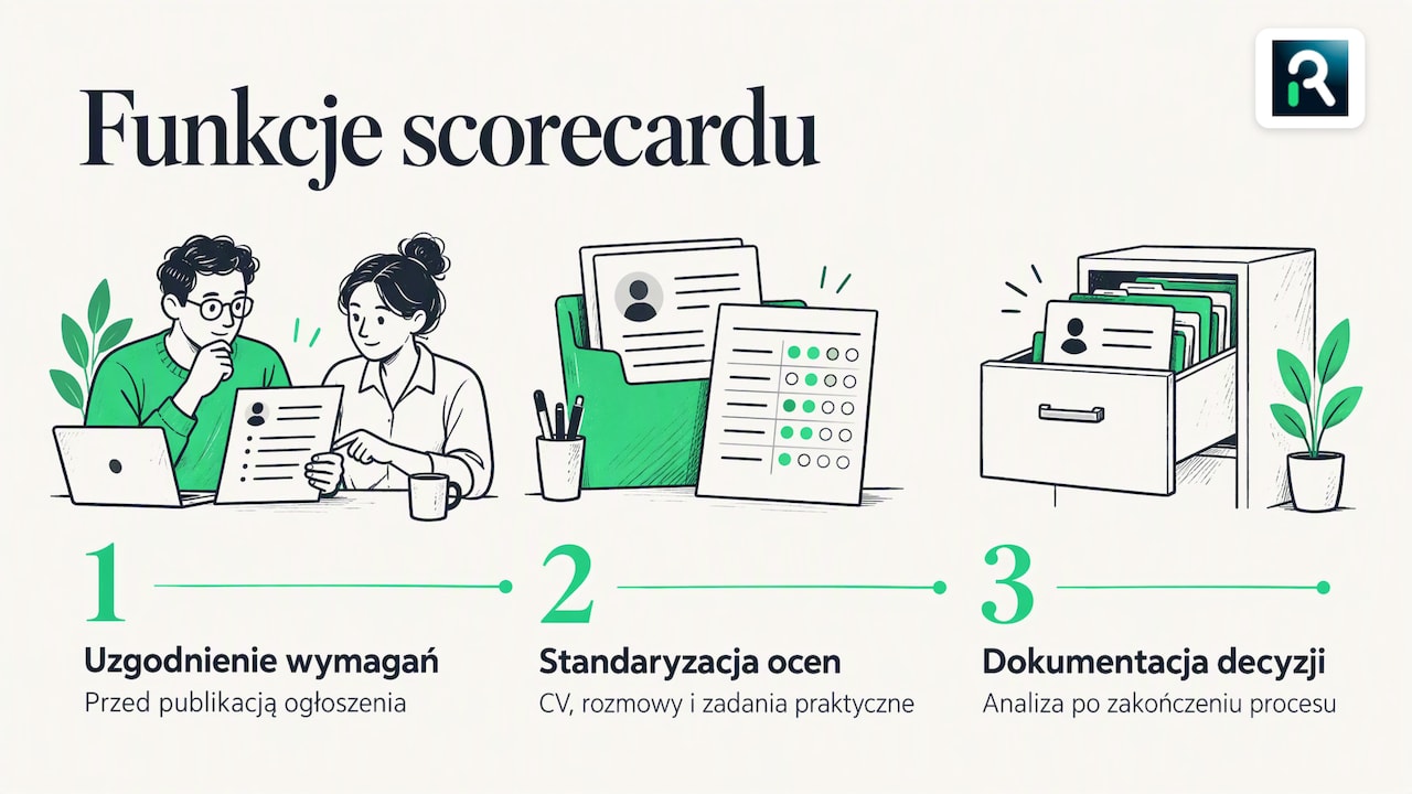 Trzy funkcje scorecardu kompetencji w rekrutacji