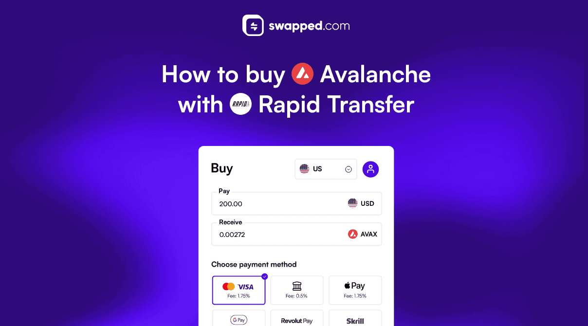 How to buy Avalanche (AVAX) with Rapid Transfer