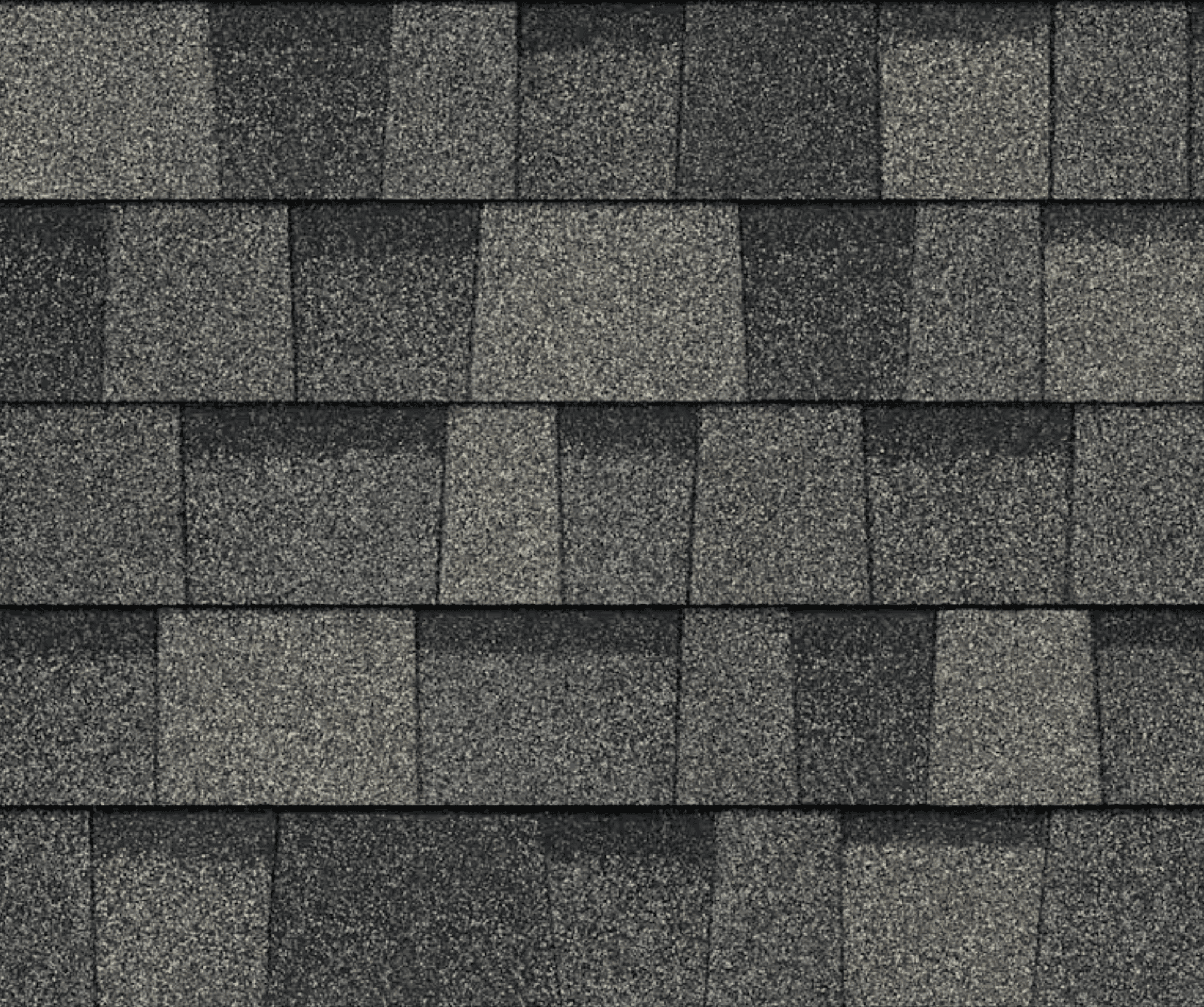 Full-bleed swatch image of Owens Corning TruDefinition Duration shingles in Peppercorn color.