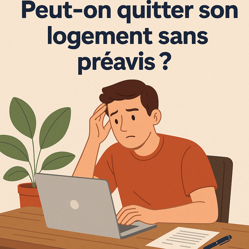 Peut-on quitter son logement sans préavis ?