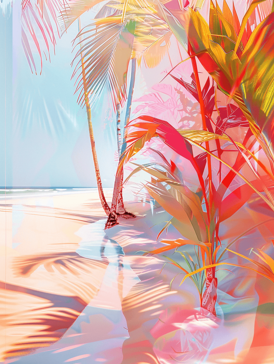 a tropical beach