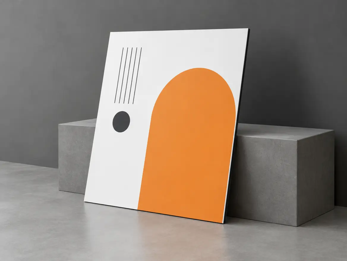 Visualiserat produktexempel: skylt i aluminiumkomposit