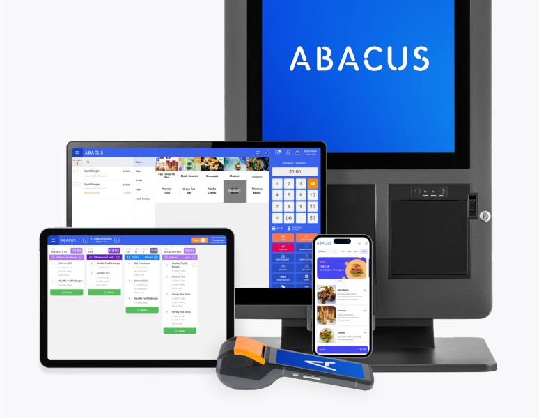 all in one pos with kiosk and kds go from abacus