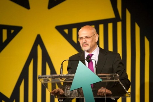 portrait of a man giving a speech