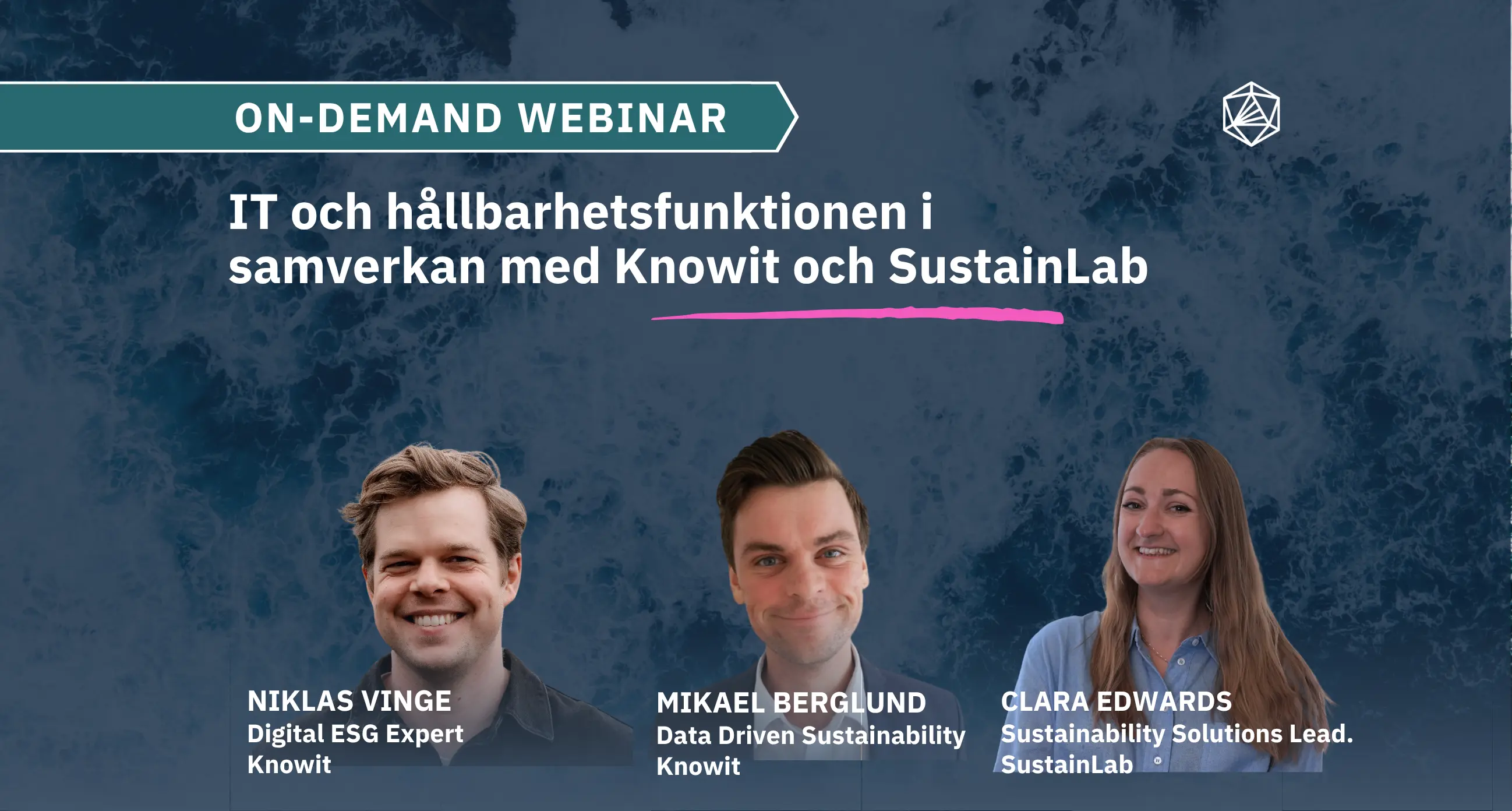 Webinar with sustainlab and knowit.