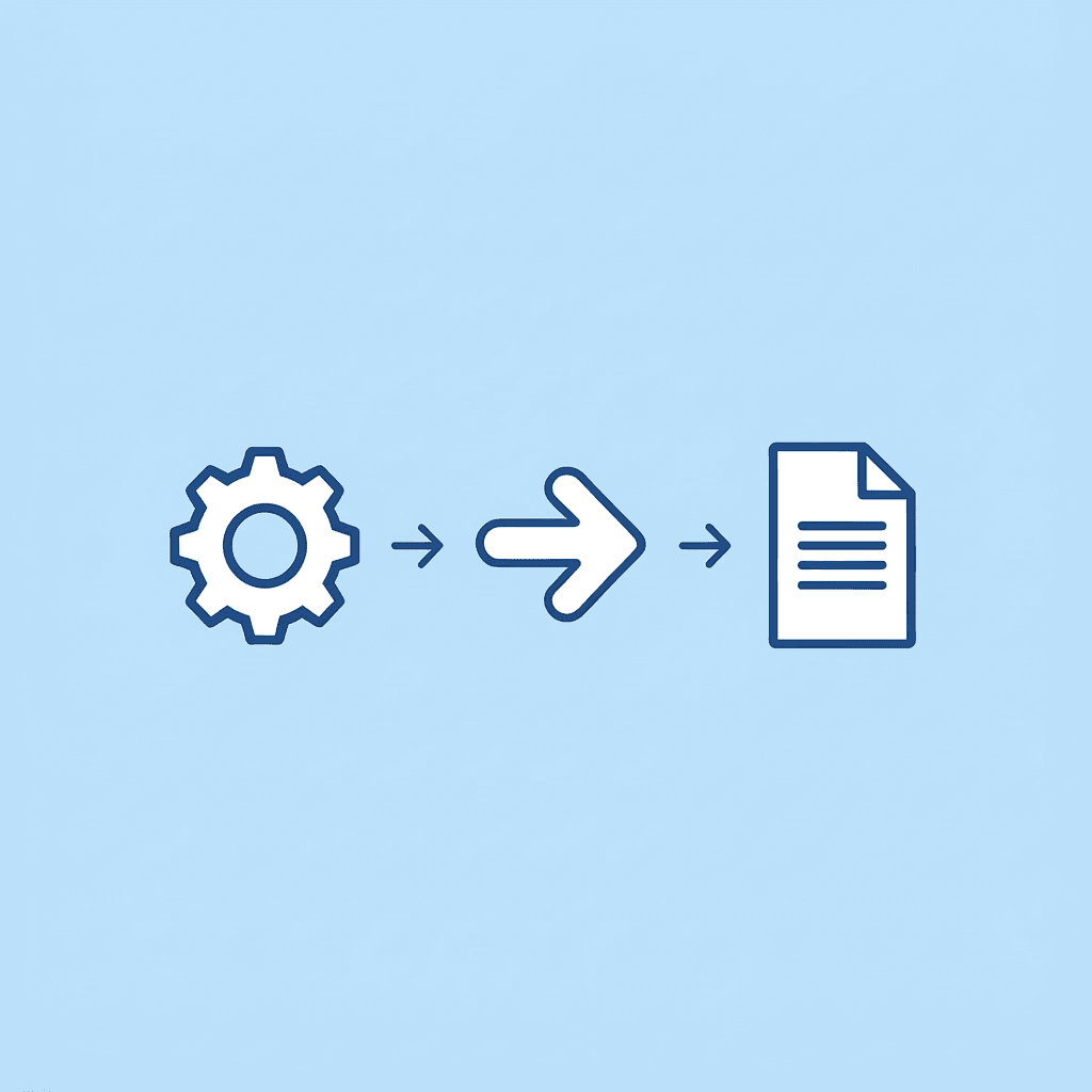 Three-step flow showing chaotic information flowing into Otio AI processing, then emerging as structured knowledge