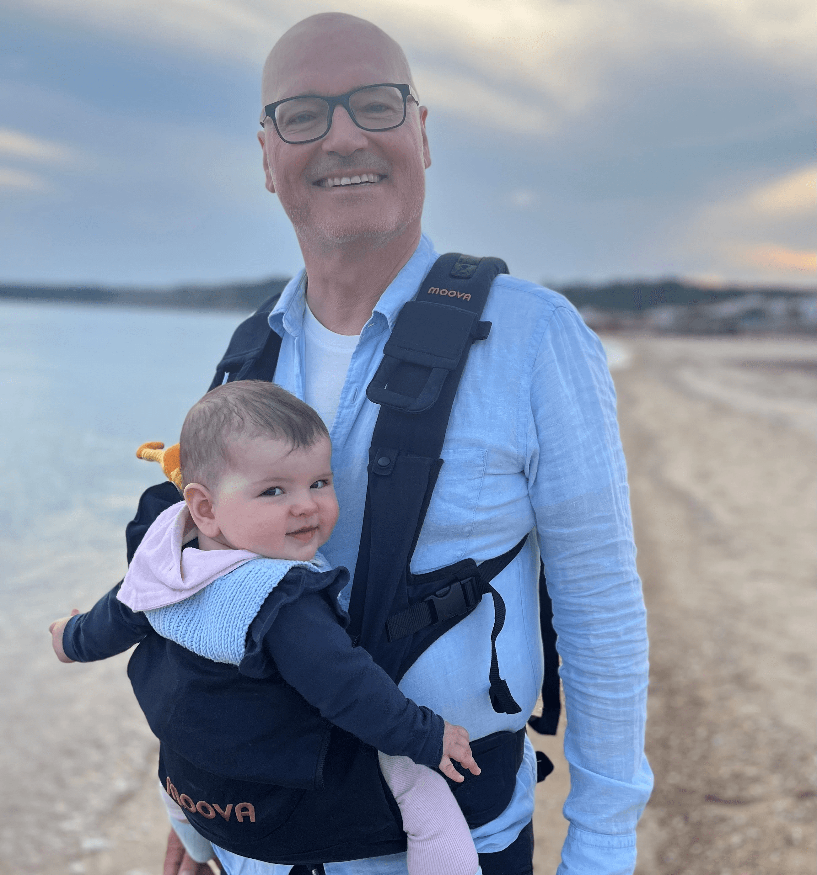 Moova Babytrage perfekt für unterwegs