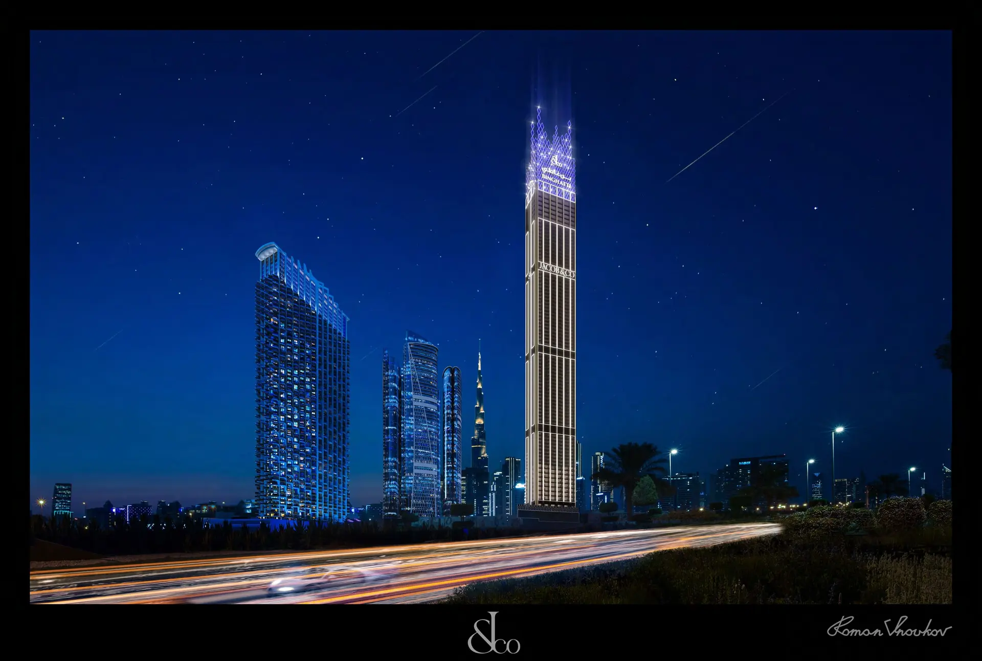Burj Binghatti Jacob and Co Residences building view