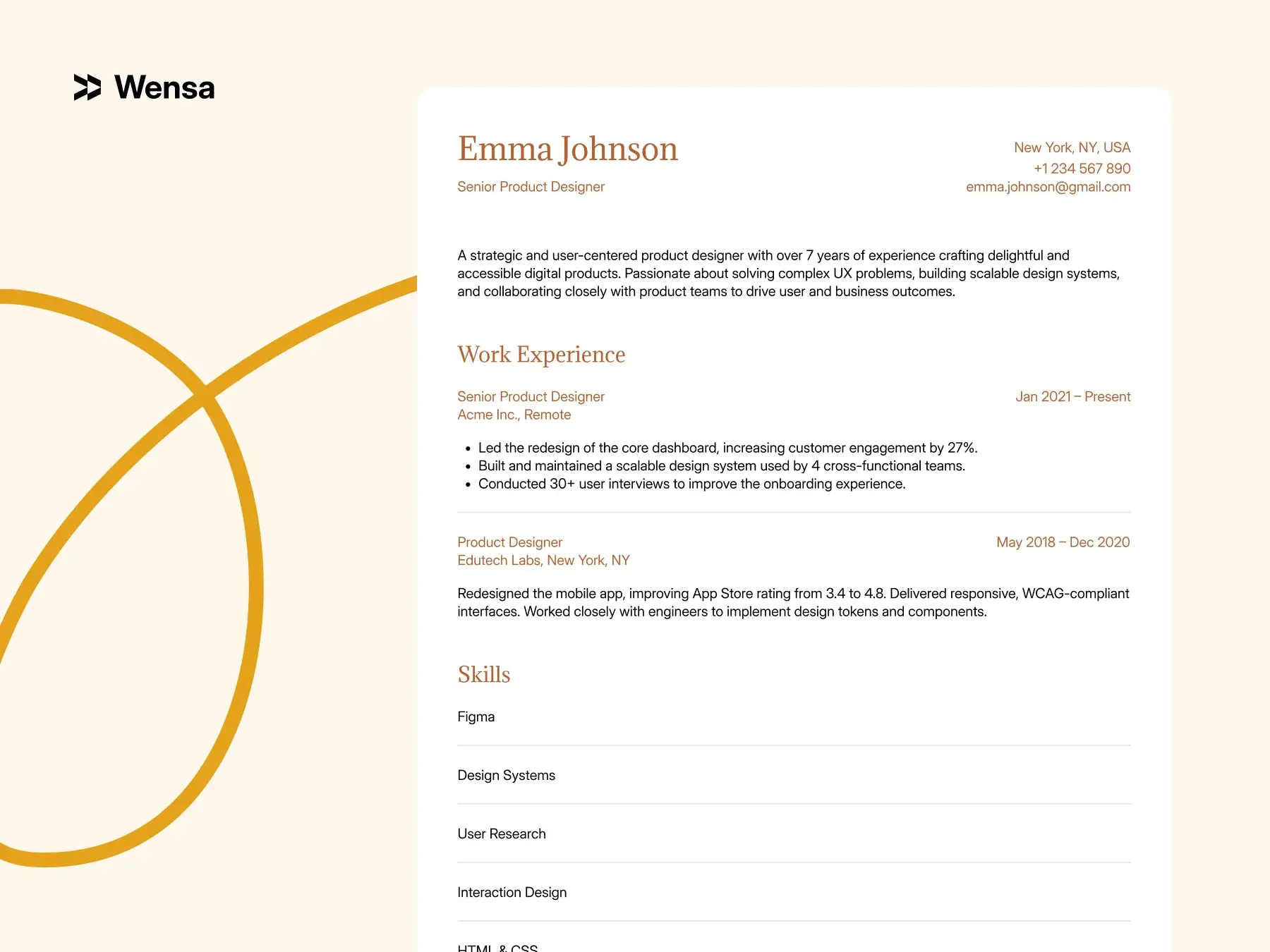 visual guide to skills section placement on resume
