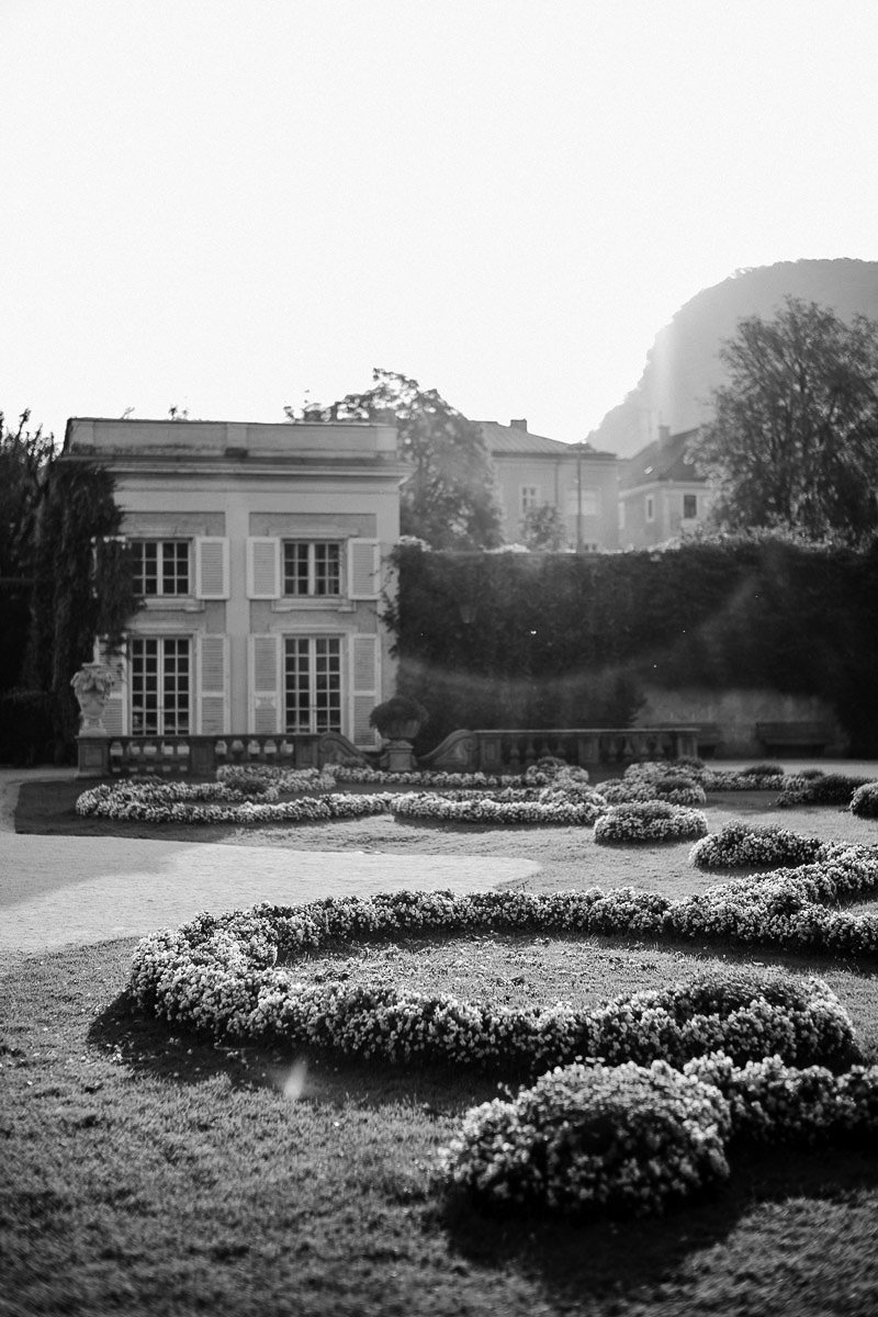 Salzburg Airport gardens Austria - Gateway to Hallstatt and Salzkammergut