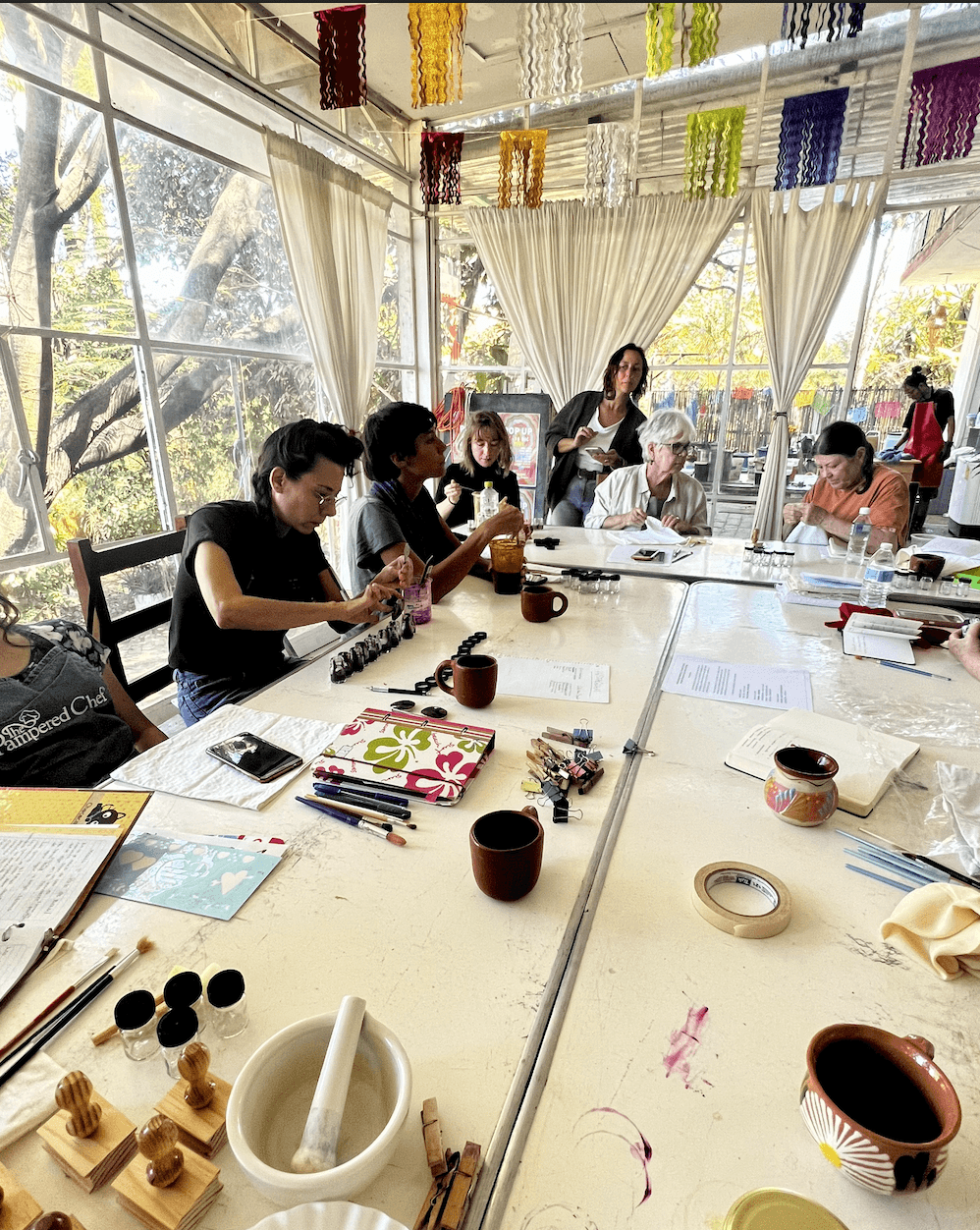 Natural dyeing class in Oaxaca, Mexico