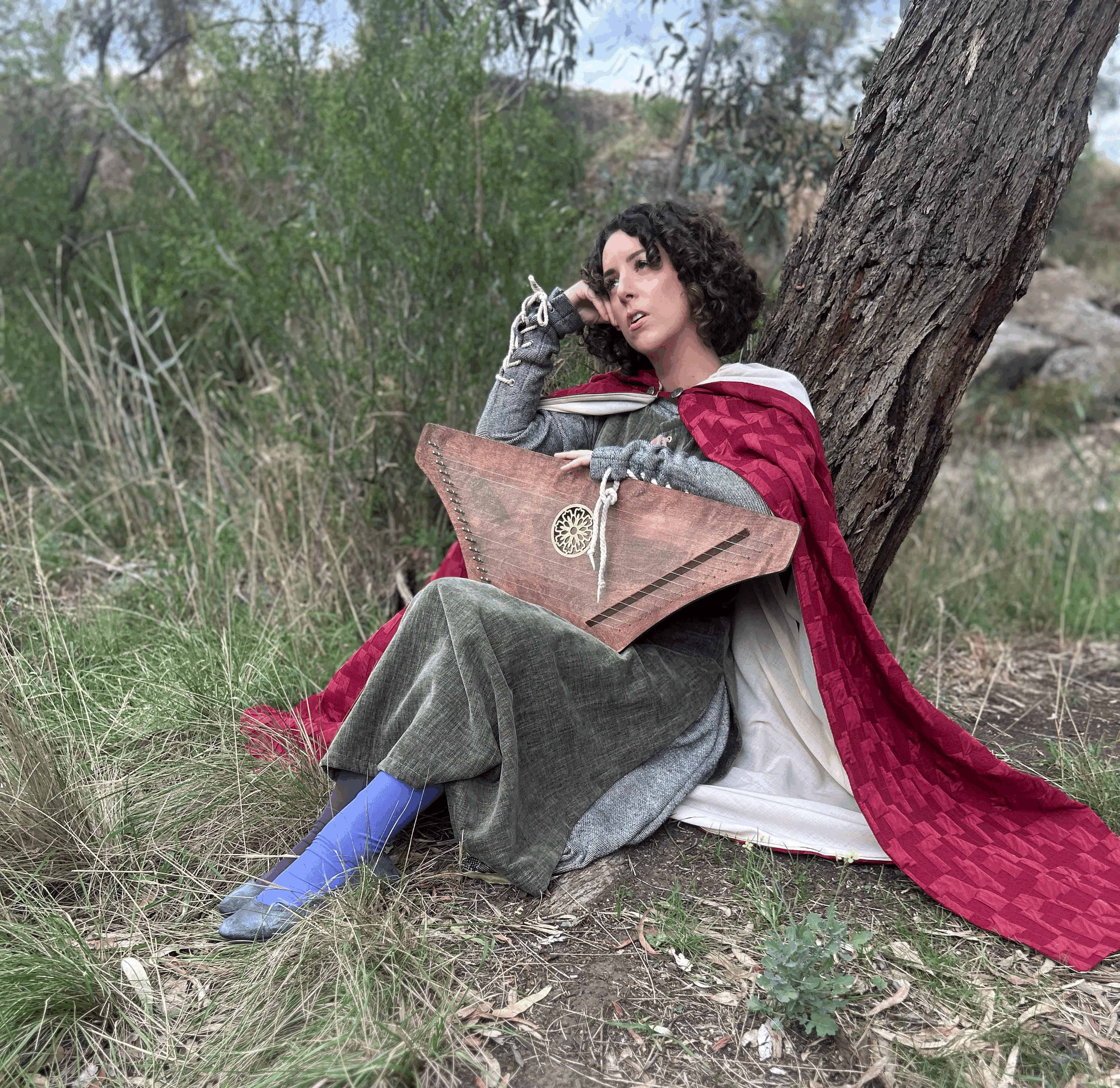 Lucy performing at an aged care centre.