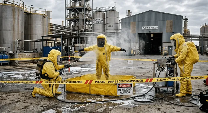 Costosas labores de descontaminación del suelo asumidas por la póliza de responsabilidad medioambiental.