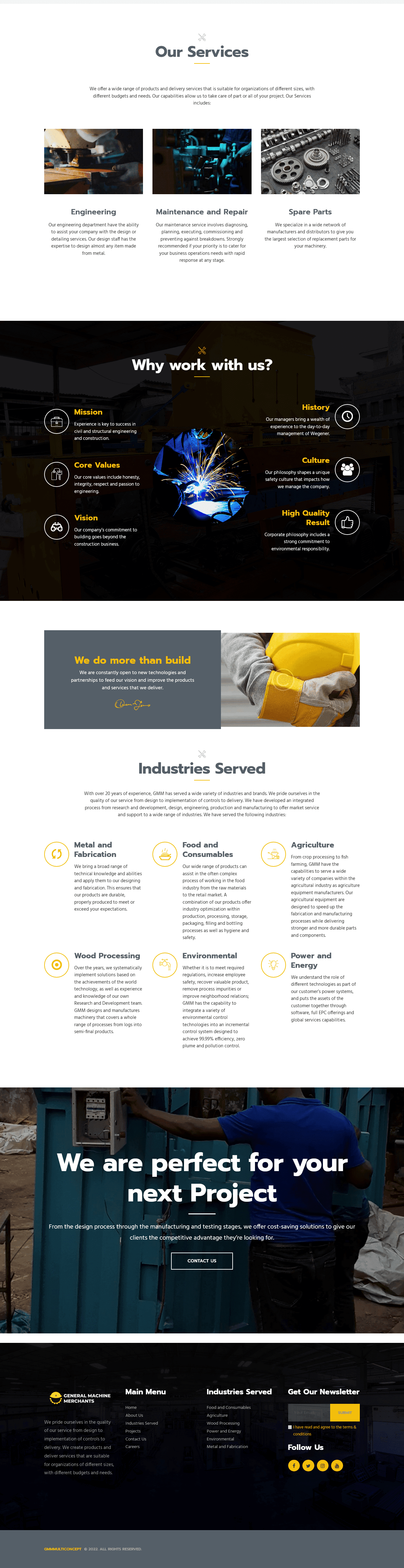 GMM Multiconcepts landing Page